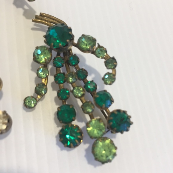 VINTAGE BROOCHES X 3  gold tone circa 1950s - Picture 14 of 14